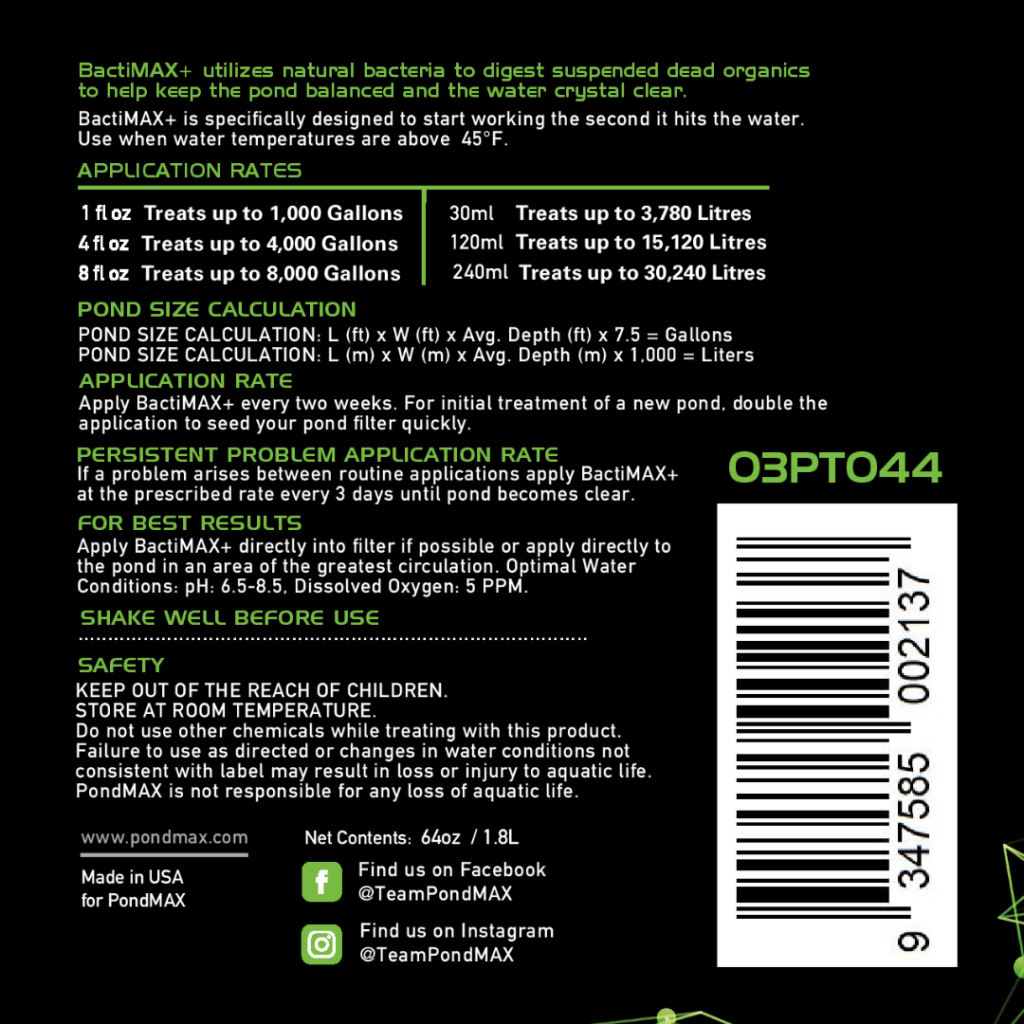 BactiMAX+ All Season Beneficial Bacteria