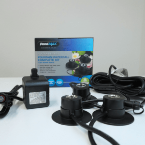 PondMAX Fountain & Waterfall Complete Kit LED Warm White Box