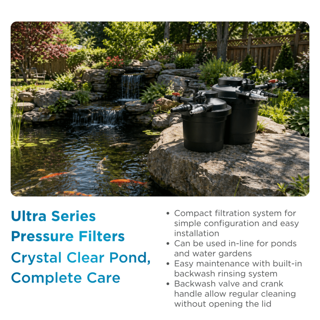 Ultra Series Pressure Pond Filter with UV Clarifier