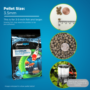 PondMAX Staple Growth Fish Food Pellet Size