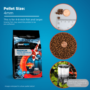 PondMAX Color Enhancing Fish Food Pellet Size