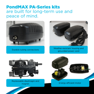 PondMAX PA Series Aeration Kit Design Features