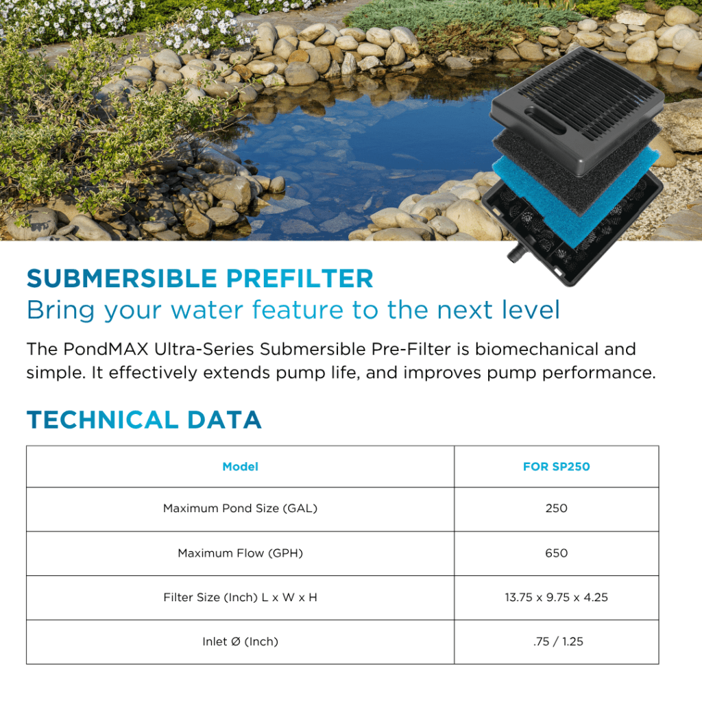 SP250 Submersible Pre Filter