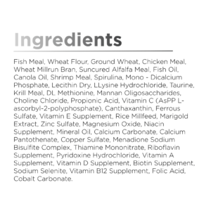 PondMAX Platinum Koi Food Ingredients