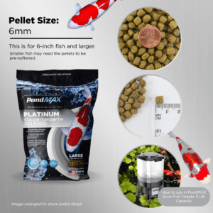 PondMAX Platinum Koi Food Pellet Size